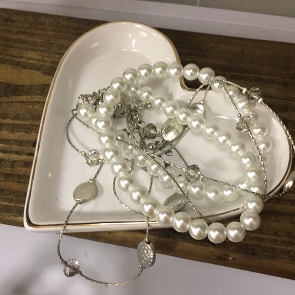 NWT SHINE BRIGHT heart jewelry holder tray - Picture 2 of 6